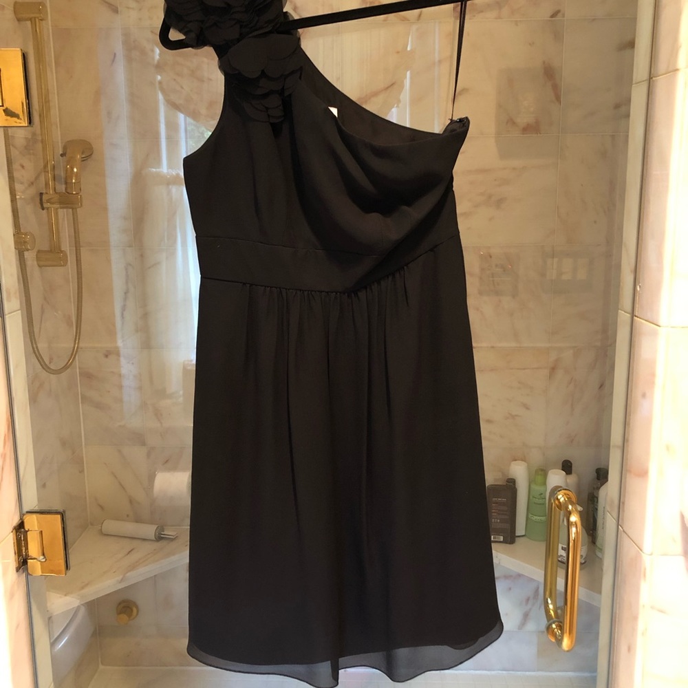 Tibi One Shoulder Black Dress - size 6